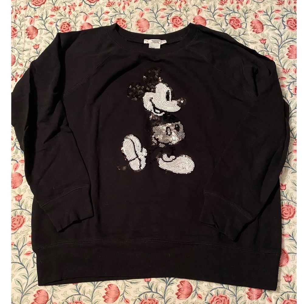 Mango x Disney Mickey Mouse Sequin Sweatshirt